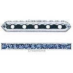 Dreamtime Crystal DC 77730 Rondelle Spacer Bars 5 Hole Dark Indigo/Silver
